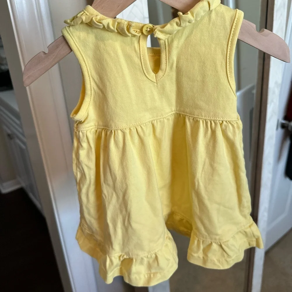 Hanna Anderson‎ Yellow Ruffled Baby Dress